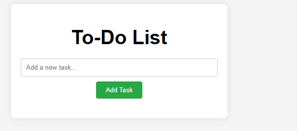 To Do List App